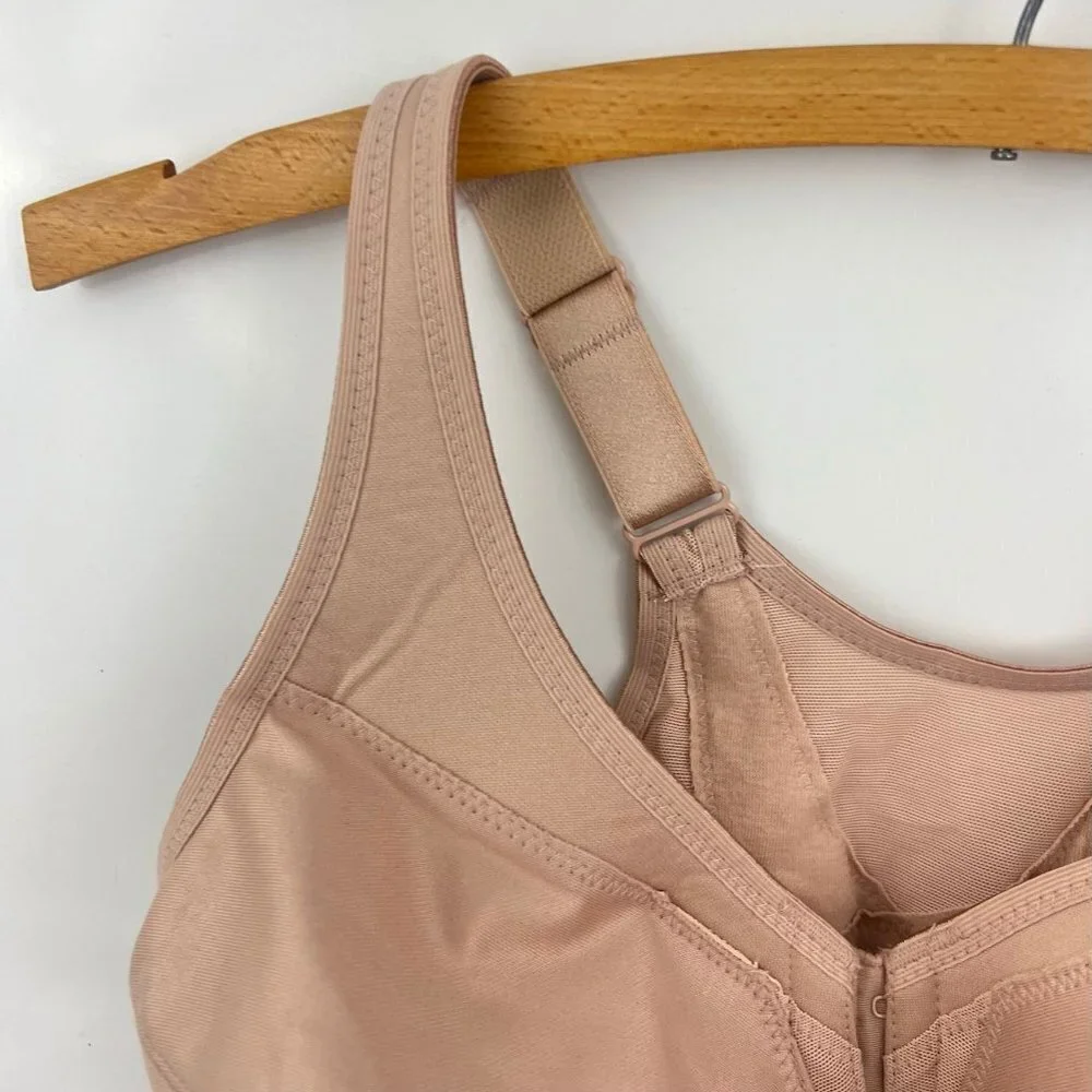 Glamorise Cafe MagicLift Posture‎ Back Support Bra size 36DDD Wire free 1265